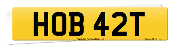 Registration number HOB 42T